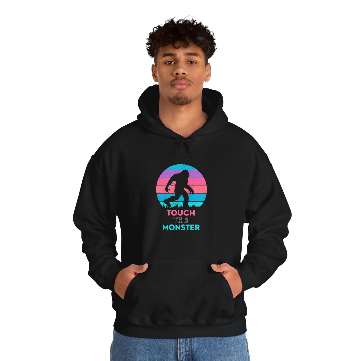 'Touch the Monster' [Option 2] Unisex Heavy Blend™ Hooded Sweatshirt
