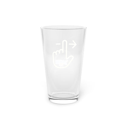 'Swipe Left' Pint Glass, 16oz