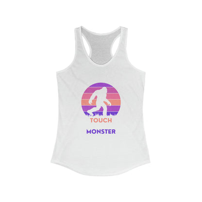 'Touch the Monster' [Option 3] Women's Ideal Racerback Tank