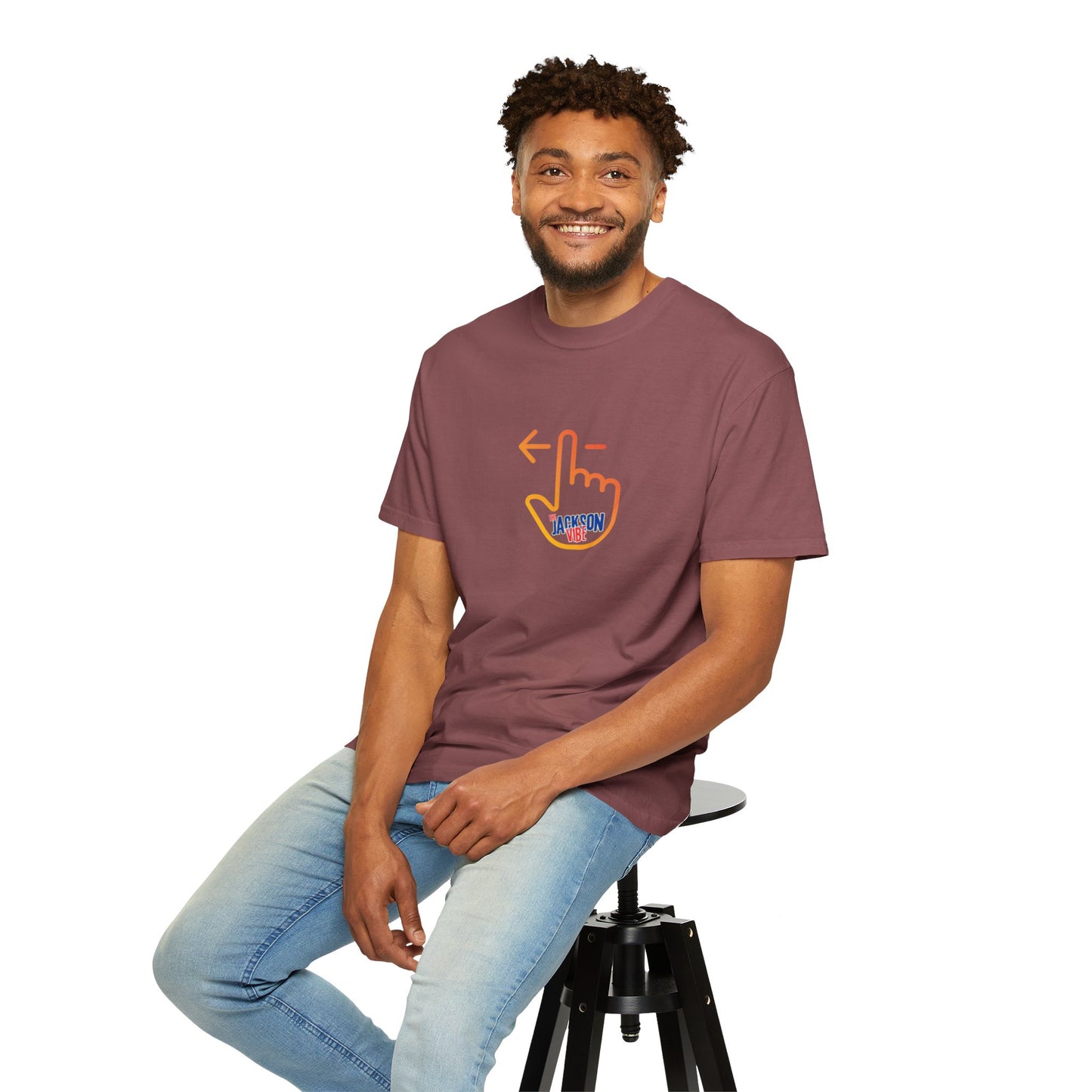 'Swipe Left' Unisex Garment-Dyed T-shirt