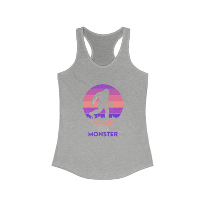 'Touch the Monster' [Option 3] Women's Ideal Racerback Tank